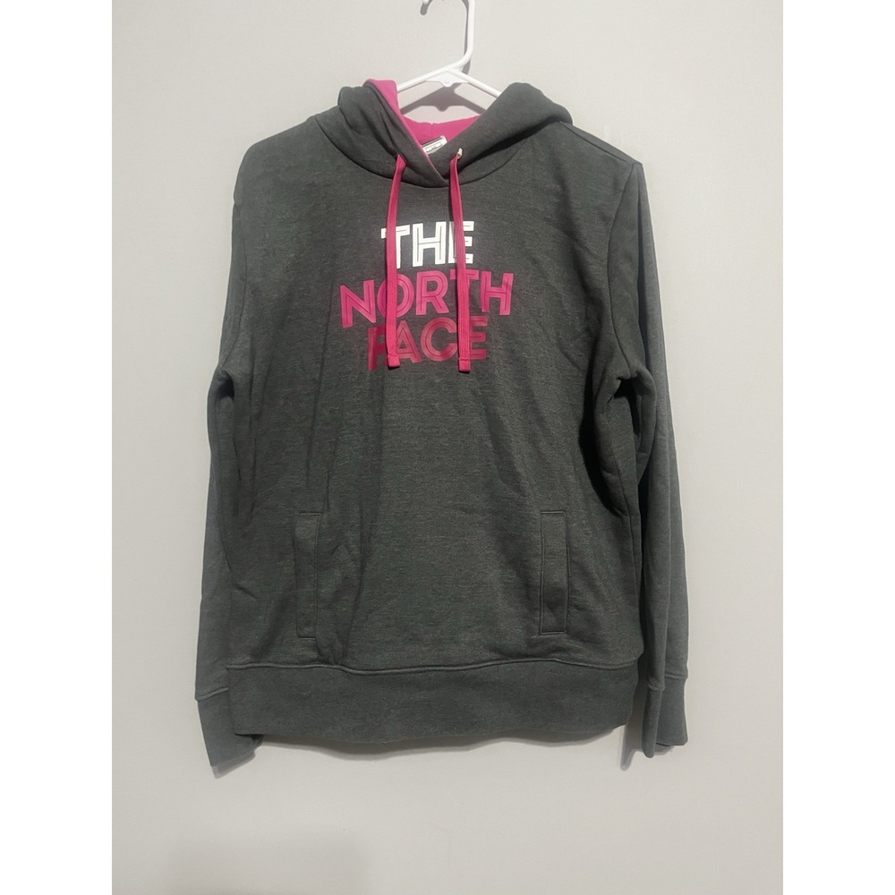 The North Face Hoodie Jacket Size L Outerwear Pink Gray - breast cancer edition